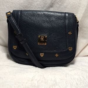 Vintage MCM Navy Small Crossbody Bag